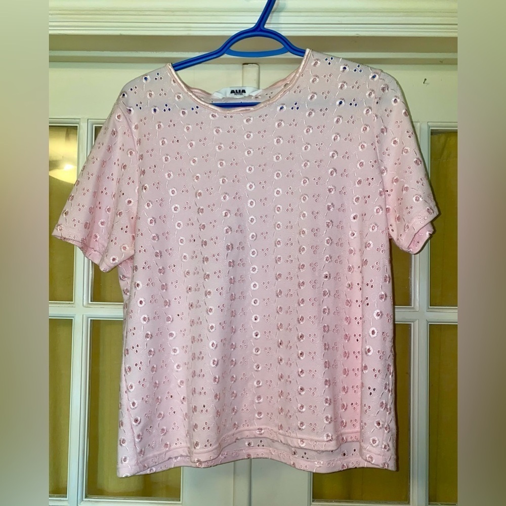 Alia Pink Embellished Boxy Blouse